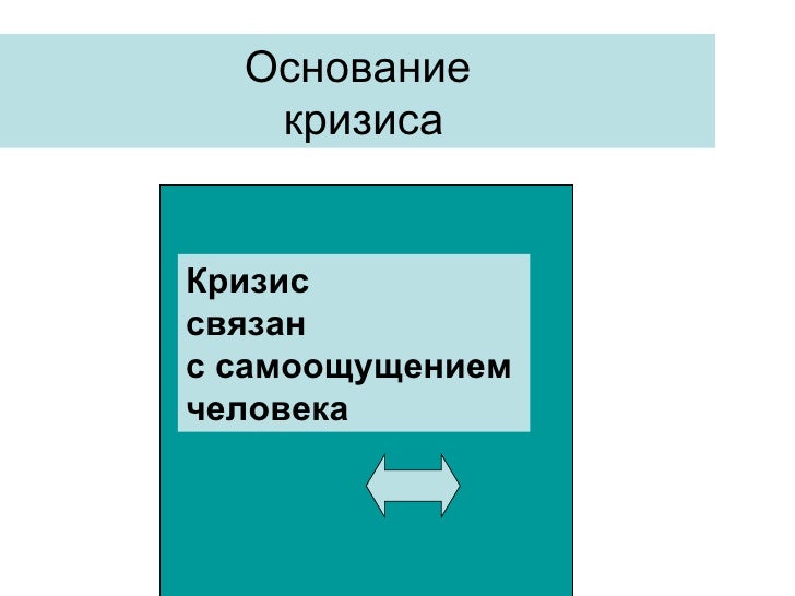 Что такое кризис с чем он связан Что такое кризис с чем он связан